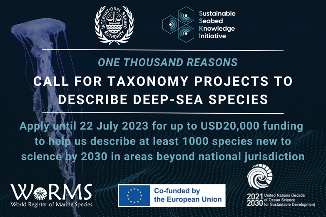 ISA Announces Funding Opportunity for Deep-Sea Species Taxonomy Projects