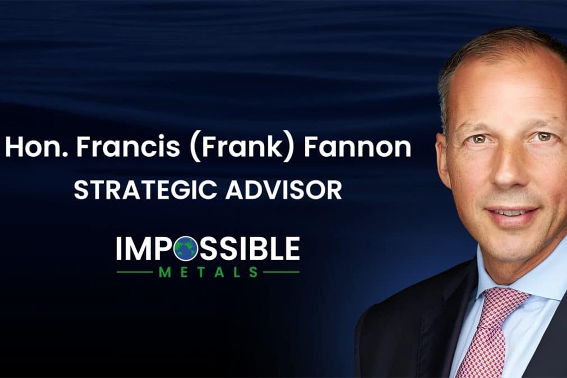 Impossible Metals Welcomes Frank Fannon to Its Strategic Advisory Board
